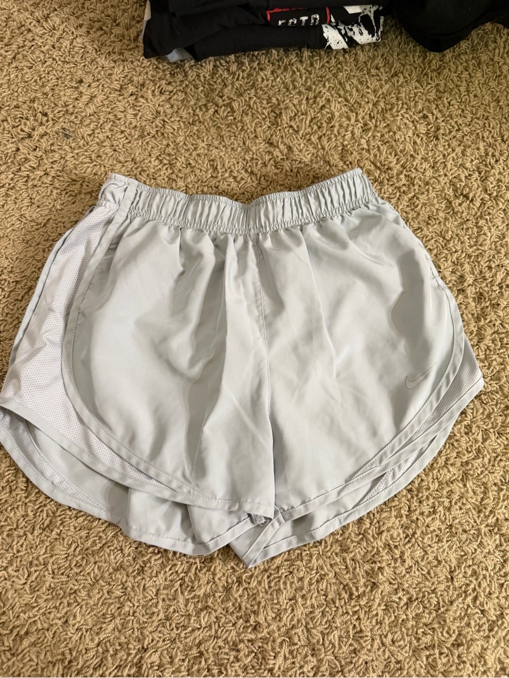 Nike Light Gray Women's Athletic Running Shorts